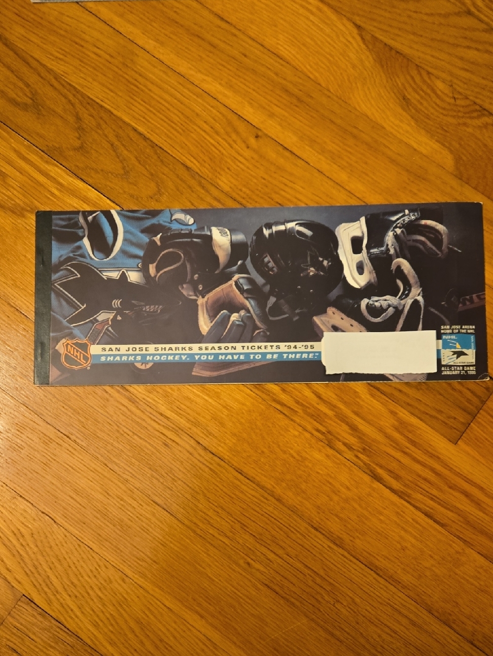 Rare Vintage San Jose Sharks Compete Season Tickets Booklet 1994-95